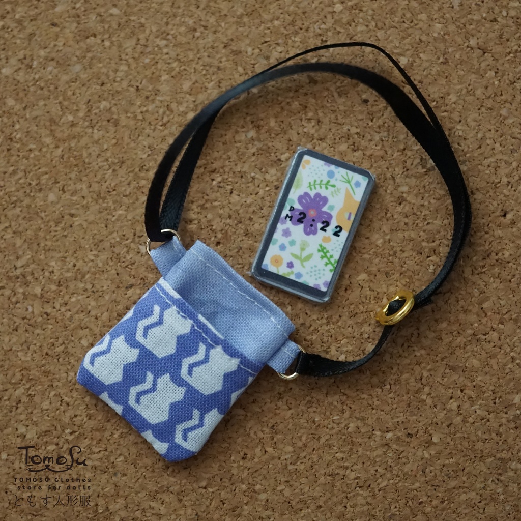 【ガチャ】ミニチュアスマホポーチandスマホ マスコット