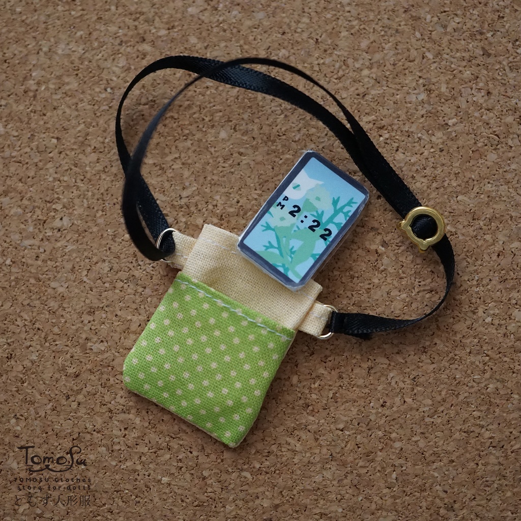 【ガチャ】ミニチュアスマホポーチandスマホ マスコット