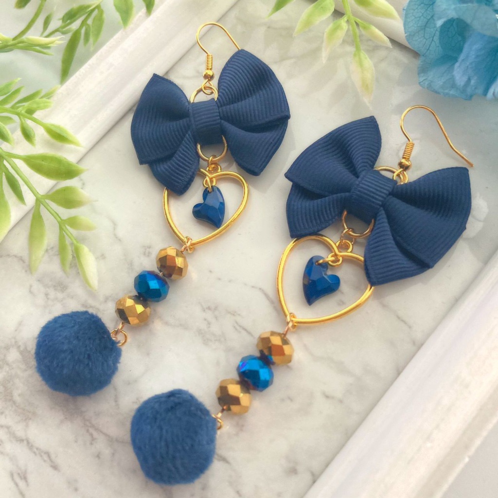 twst/デュース・スペードイメージおリボンピアス*イヤリング