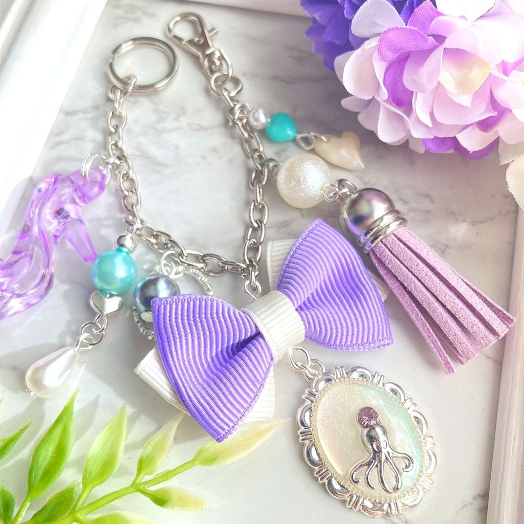 ツイステ/オクタヴィネル寮アズールイメージ*バッグチャーム