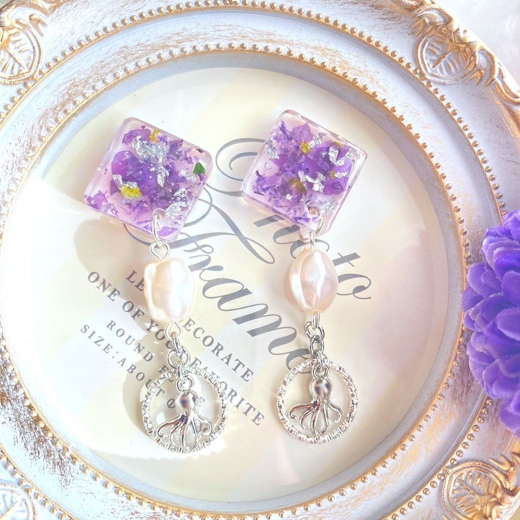 twst/アズールイメージ*レジンピアス