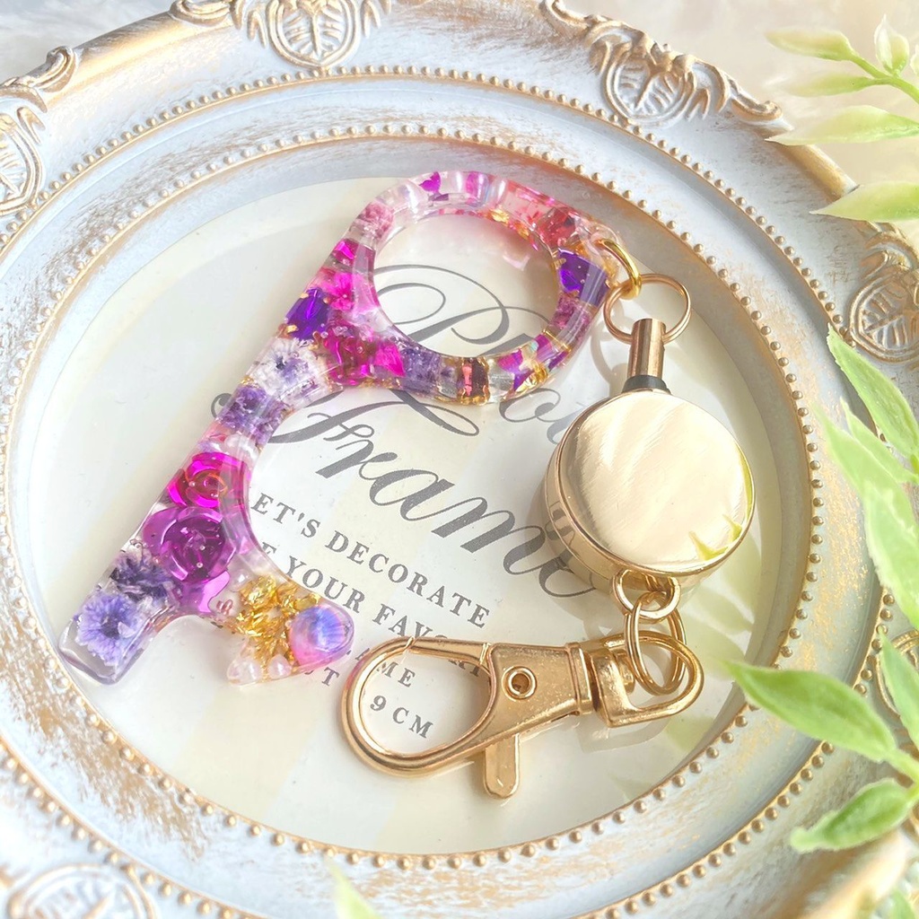 ツイステ概念/ポムフィオーレ寮イメージ*鍵型キーホルダー