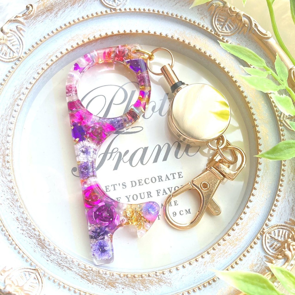 ツイステ概念/ポムフィオーレ寮イメージ*鍵型キーホルダー