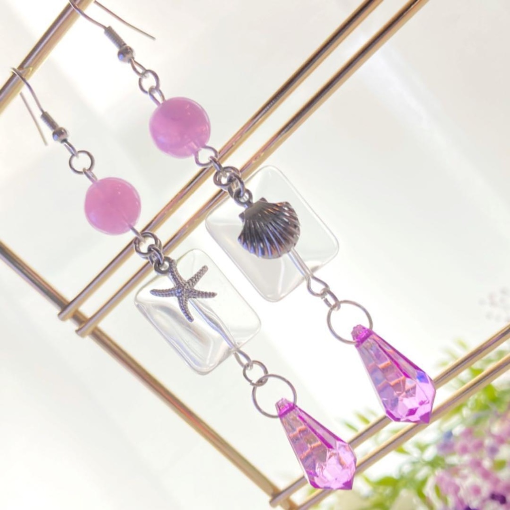 ツイステ/オクタヴィネル寮イメージピアス*イヤリング