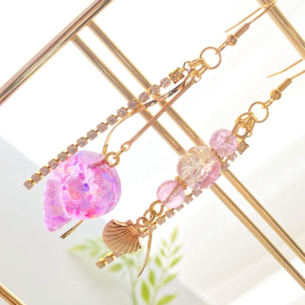 ツイステ/オクタヴィネル寮イメージピアス*イヤリング