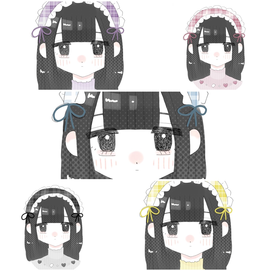 ヘッドドレスちゃんアイコン