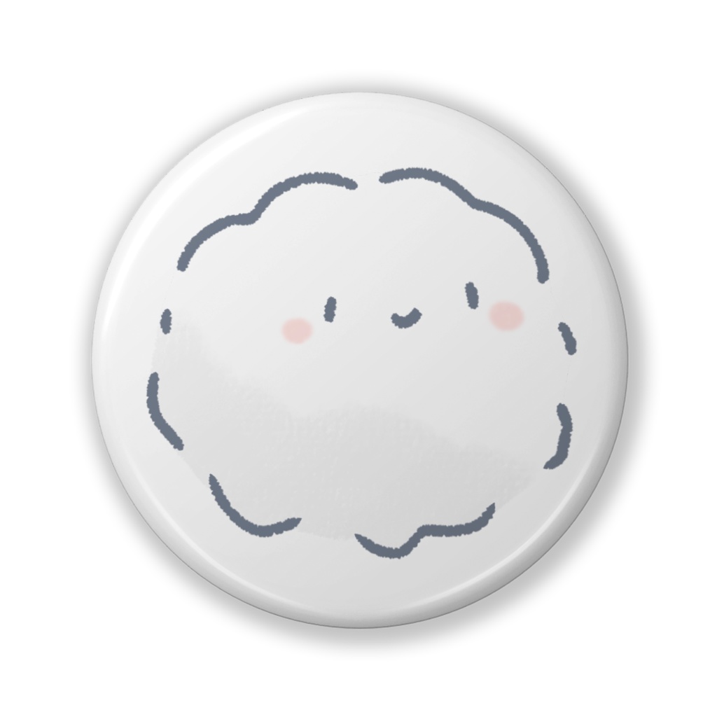 ほこりくん缶バッジ(バリュー)