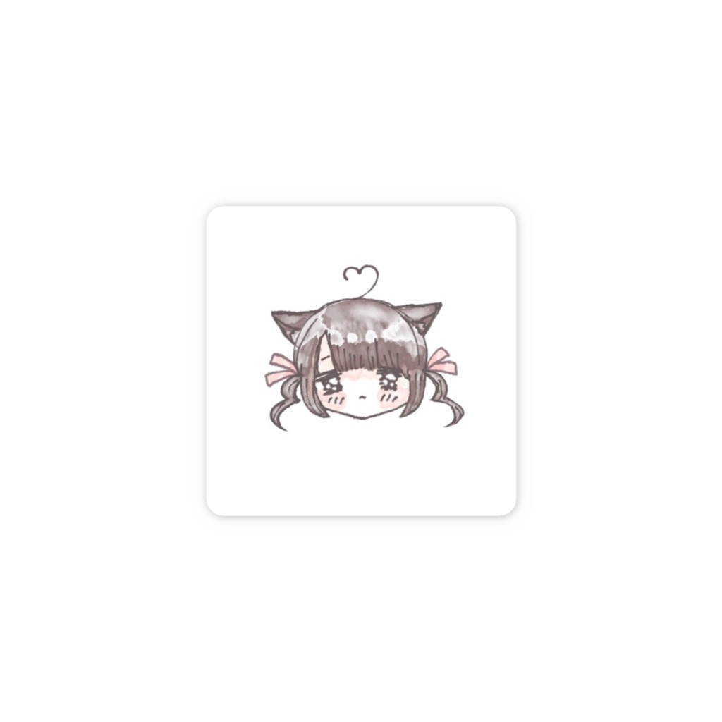 スマホステッカーねこみみちゃん