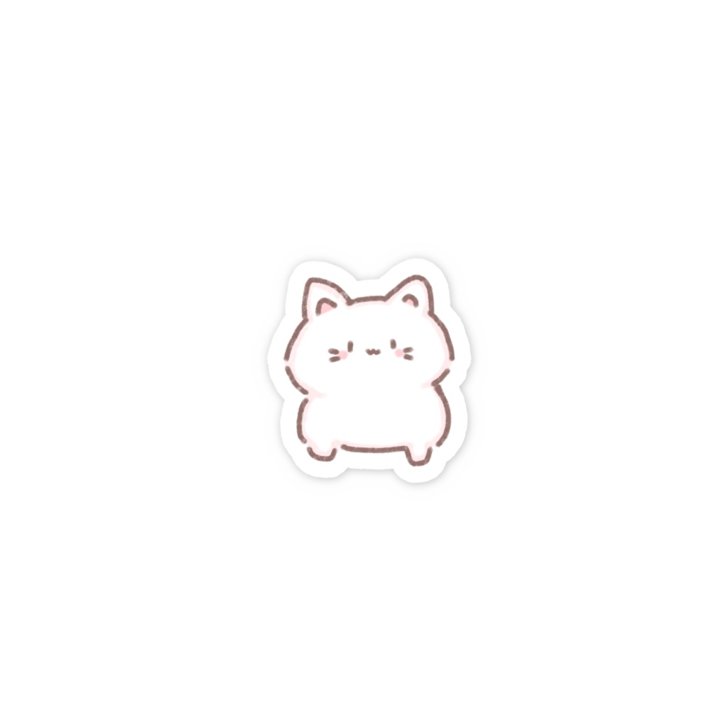 スマホステッカーねこさん
