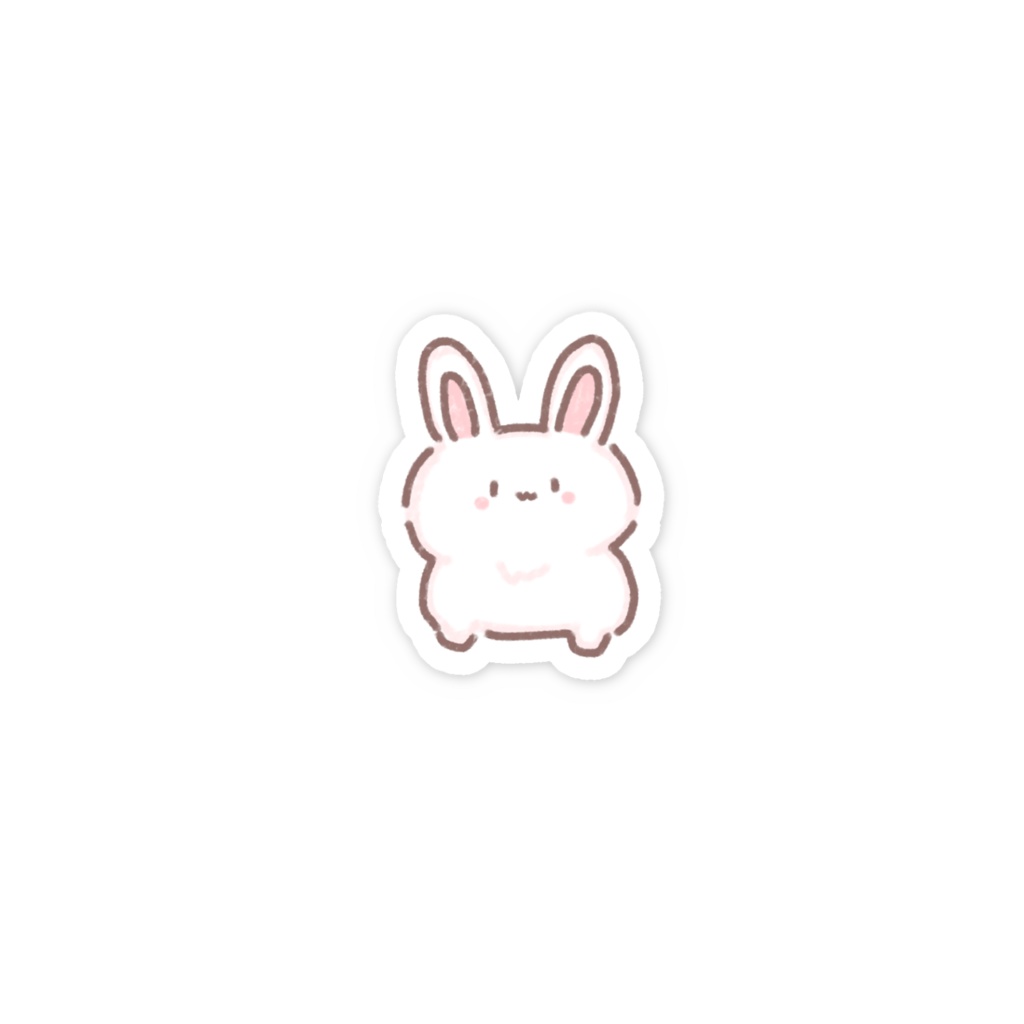 スマホステッカーうさちゃん