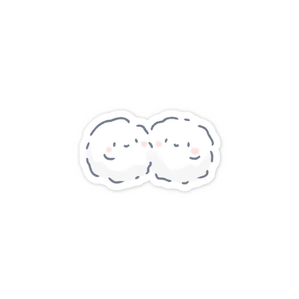 スマホステッカーほこりくんなかよし