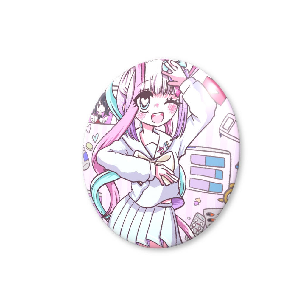 超てんちゃん "Data0" 缶バッジ 【NEEDY GIRL OVERDOSE】【ニディガ】