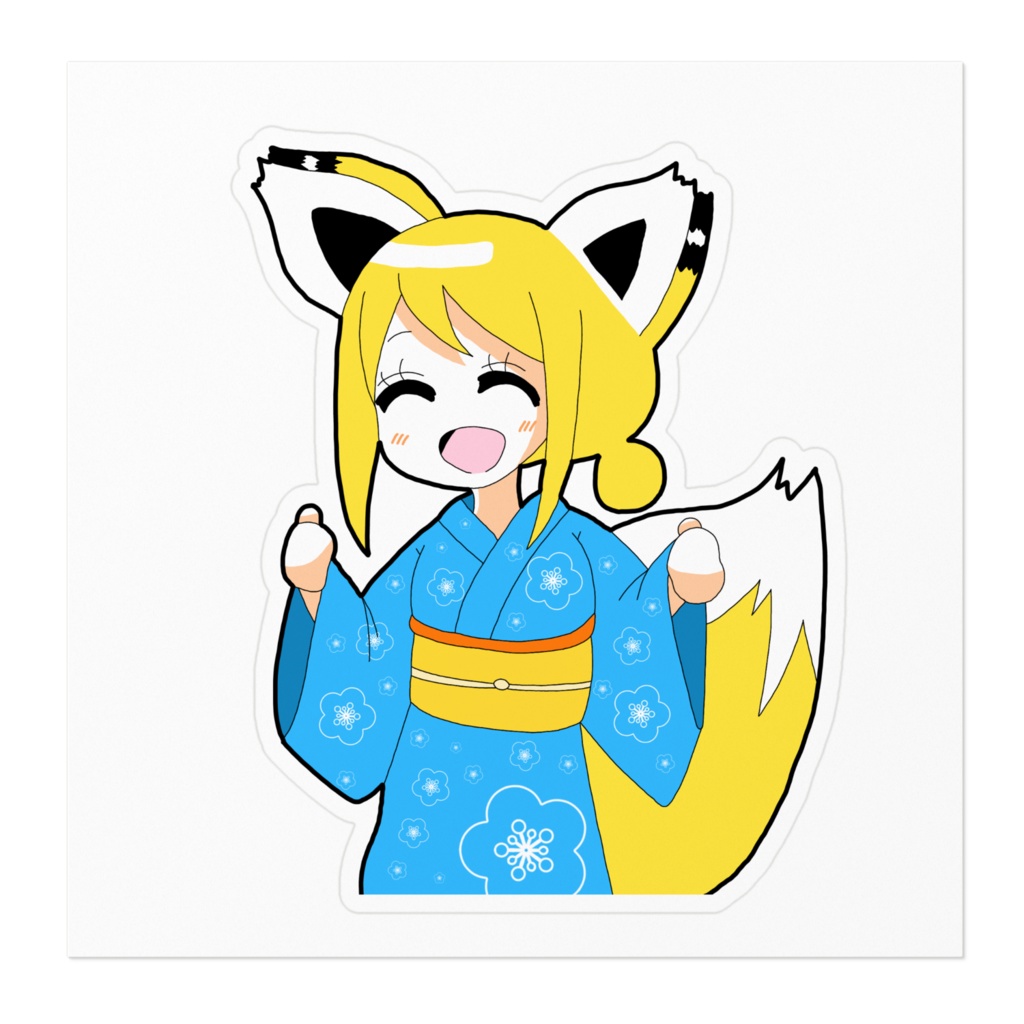 水色浴衣かりん