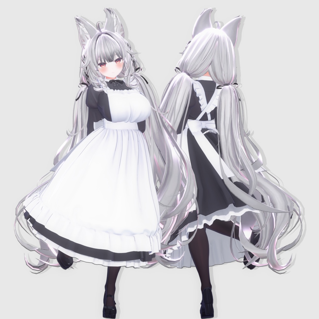 【12アバター対応 VRC Hair】 ふわりんツインテール