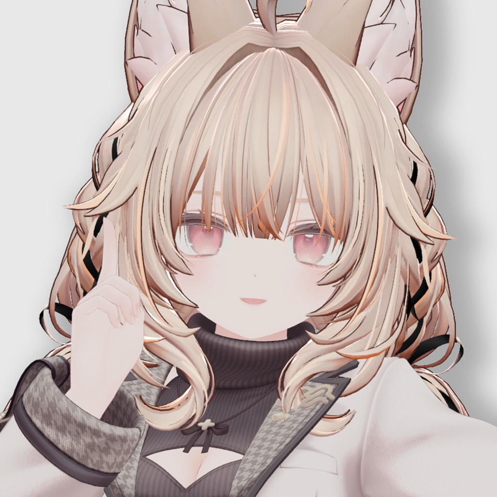 【12アバター対応 VRC Hair】 ふわりんツインテール