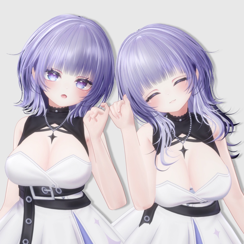 【14アバター対応 VRC Hair】Shade Wolf