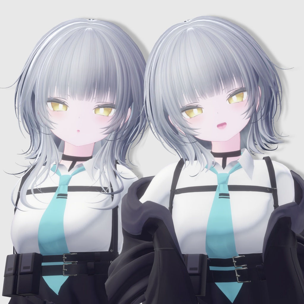 【14アバター対応 VRC Hair】Shade Wolf