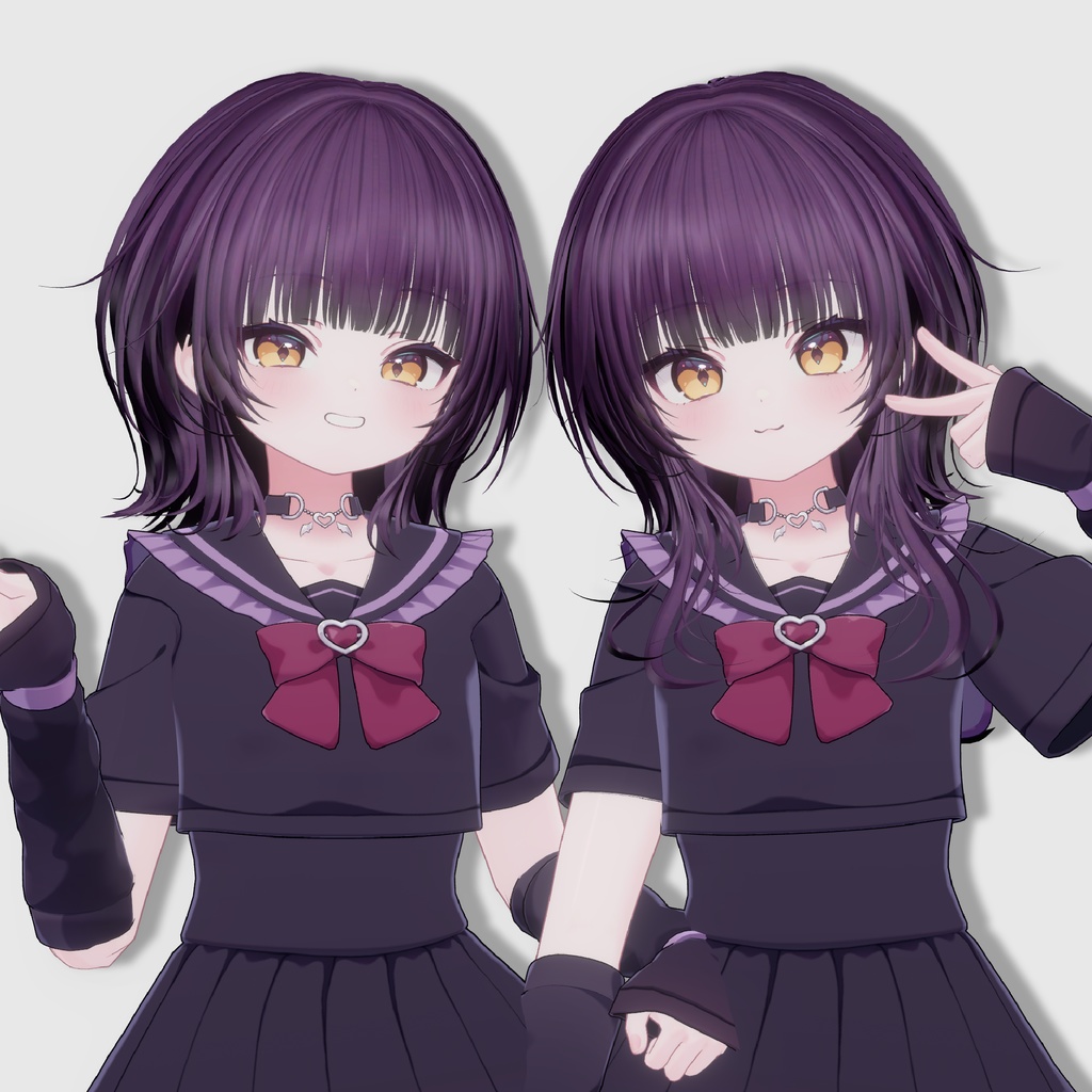 【14アバター対応 VRC Hair】Shade Wolf