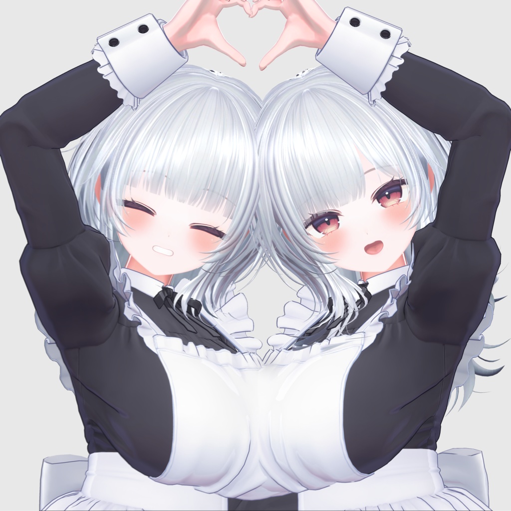 【14アバター対応 VRC Hair】Shade Wolf