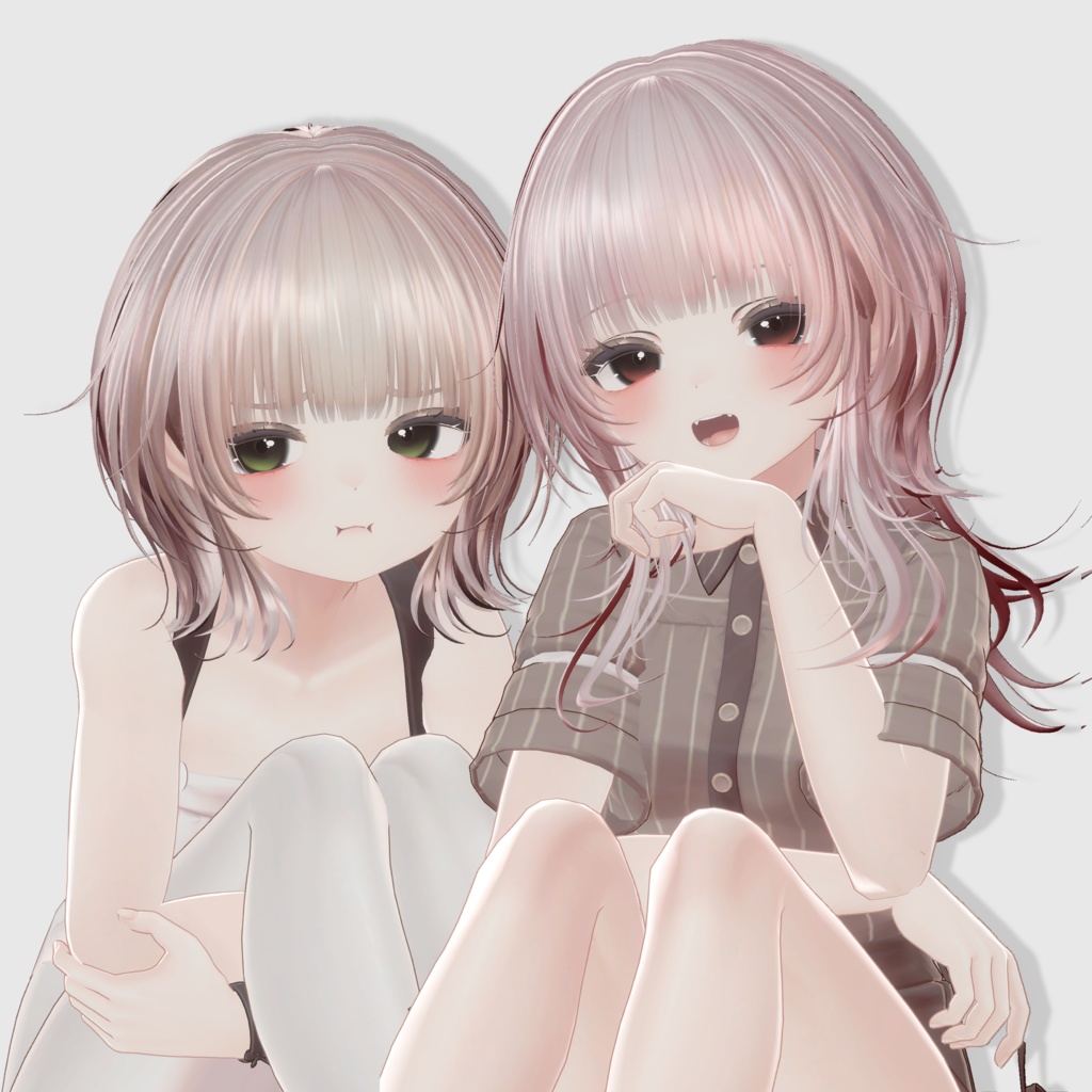 【14アバター対応 VRC Hair】Shade Wolf