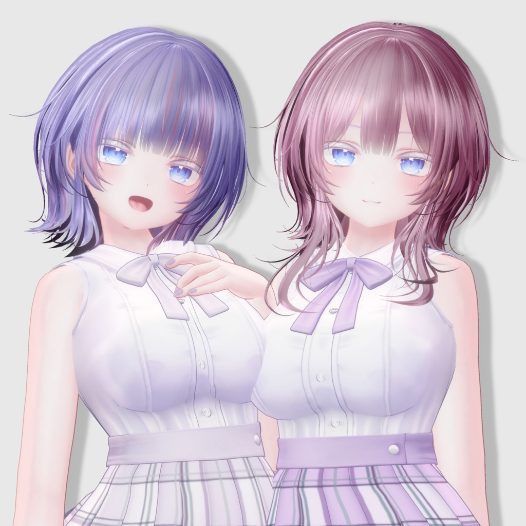 【14アバター対応 VRC Hair】Shade Wolf