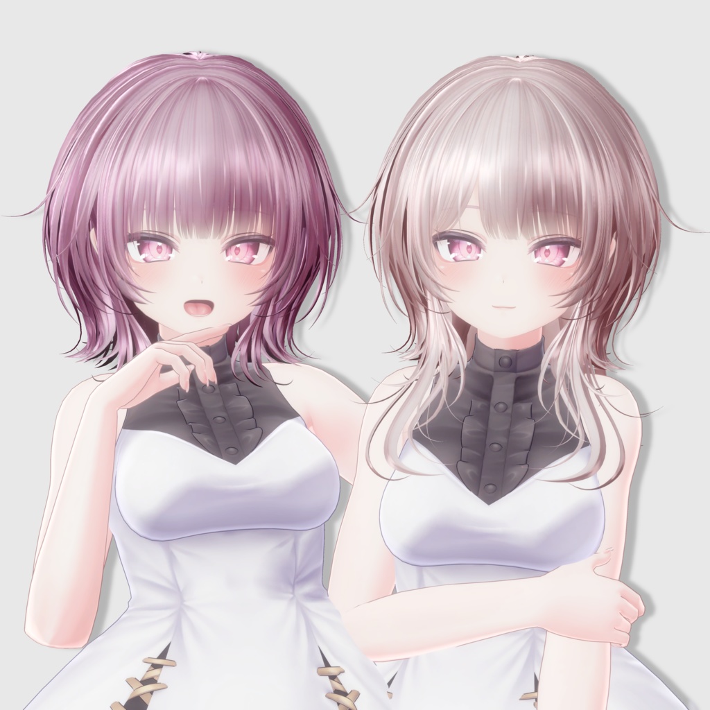 【14アバター対応 VRC Hair】Shade Wolf