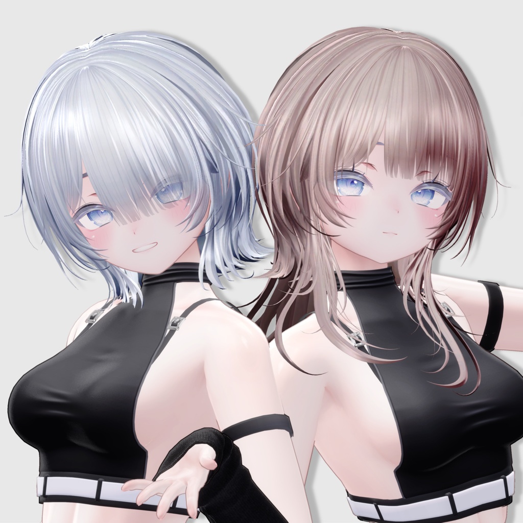 【14アバター対応 VRC Hair】Shade Wolf