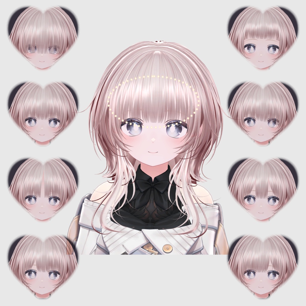 【14アバター対応 VRC Hair】Shade Wolf