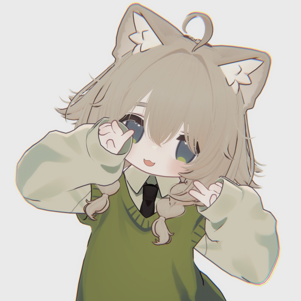 【15アバター対応 VRC Hair】ボサボサショートヘア