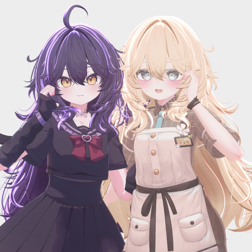 【15アバター対応 VRC Hair】 ボサボサロングヘア