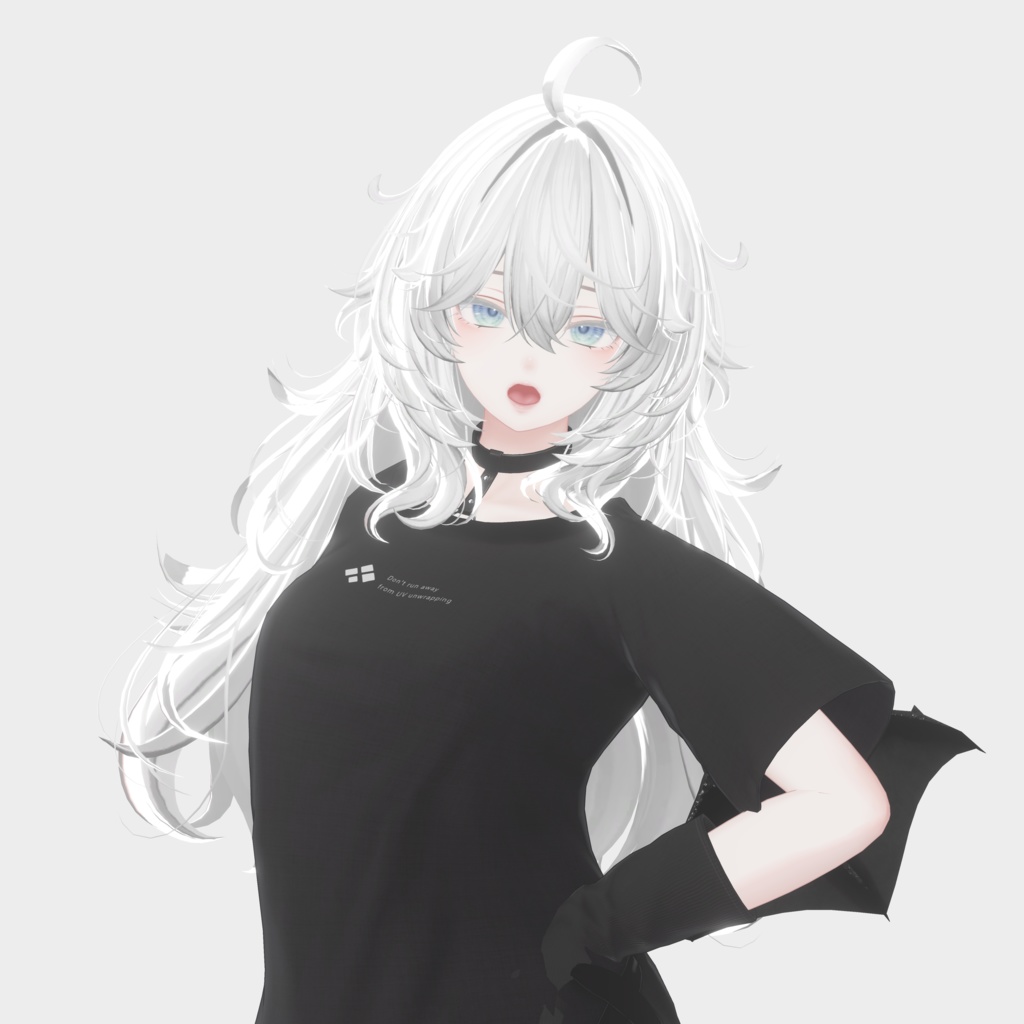 【15アバター対応 VRC Hair】 ボサボサロングヘア