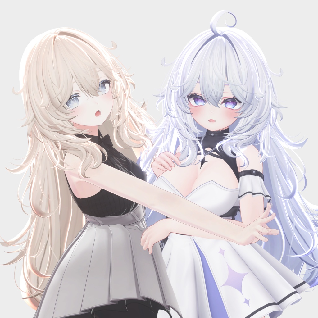 【15アバター対応 VRC Hair】 ボサボサロングヘア