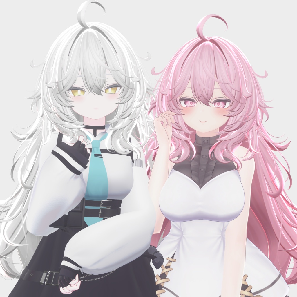 【15アバター対応 VRC Hair】 ボサボサロングヘア