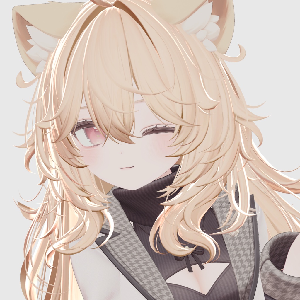 【15アバター対応 VRC Hair】 ボサボサロングヘア