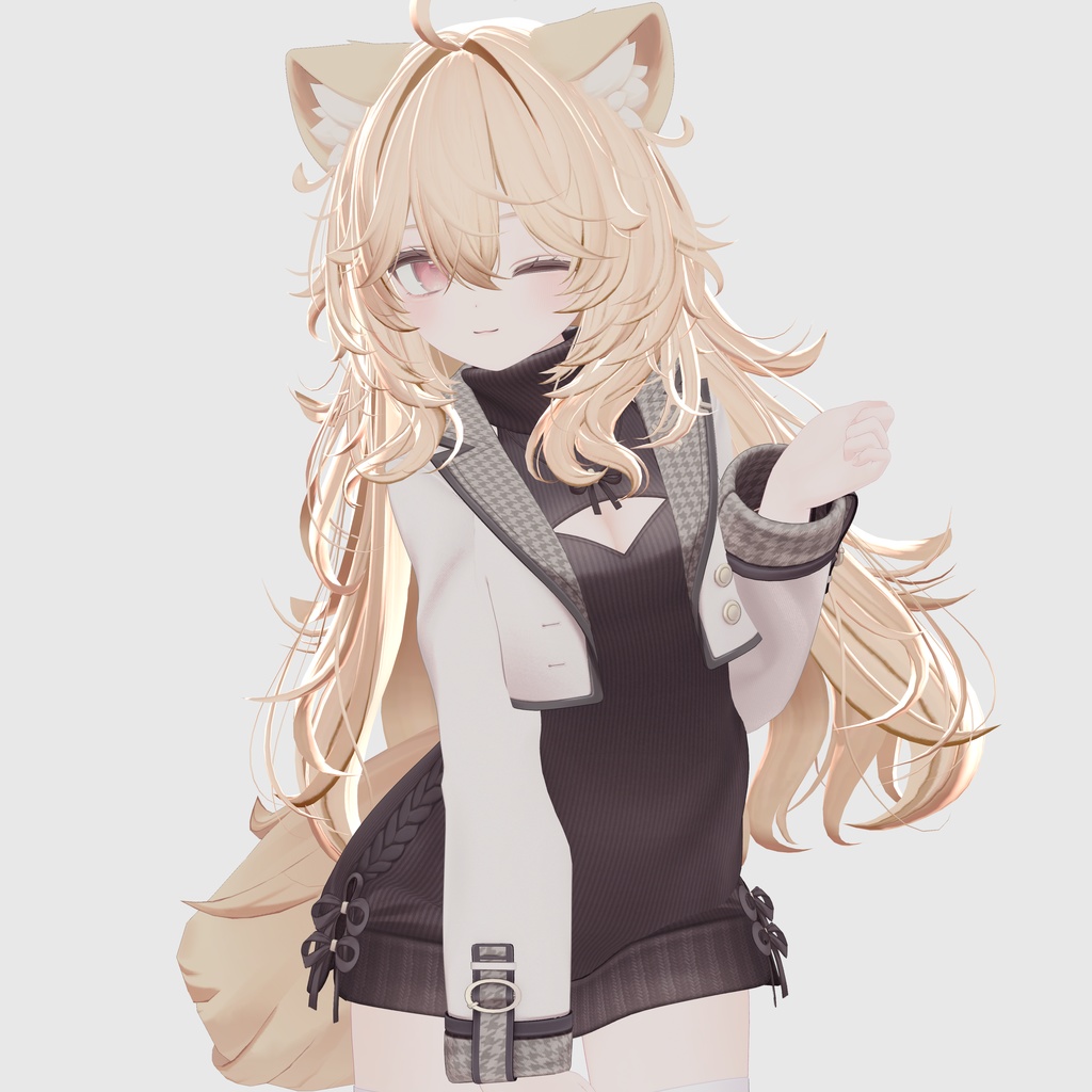 【15アバター対応 VRC Hair】 ボサボサロングヘア