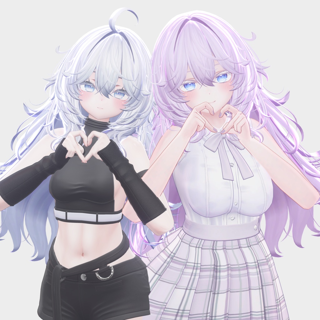 【15アバター対応 VRC Hair】 ボサボサロングヘア