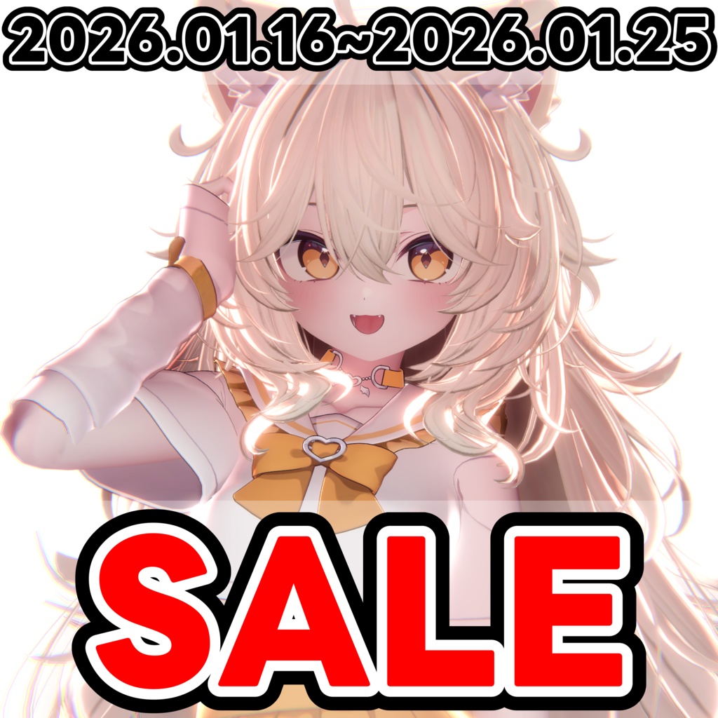 ✨Sale✨【16アバター対応 VRC Hair】 ボサボサロングヘア