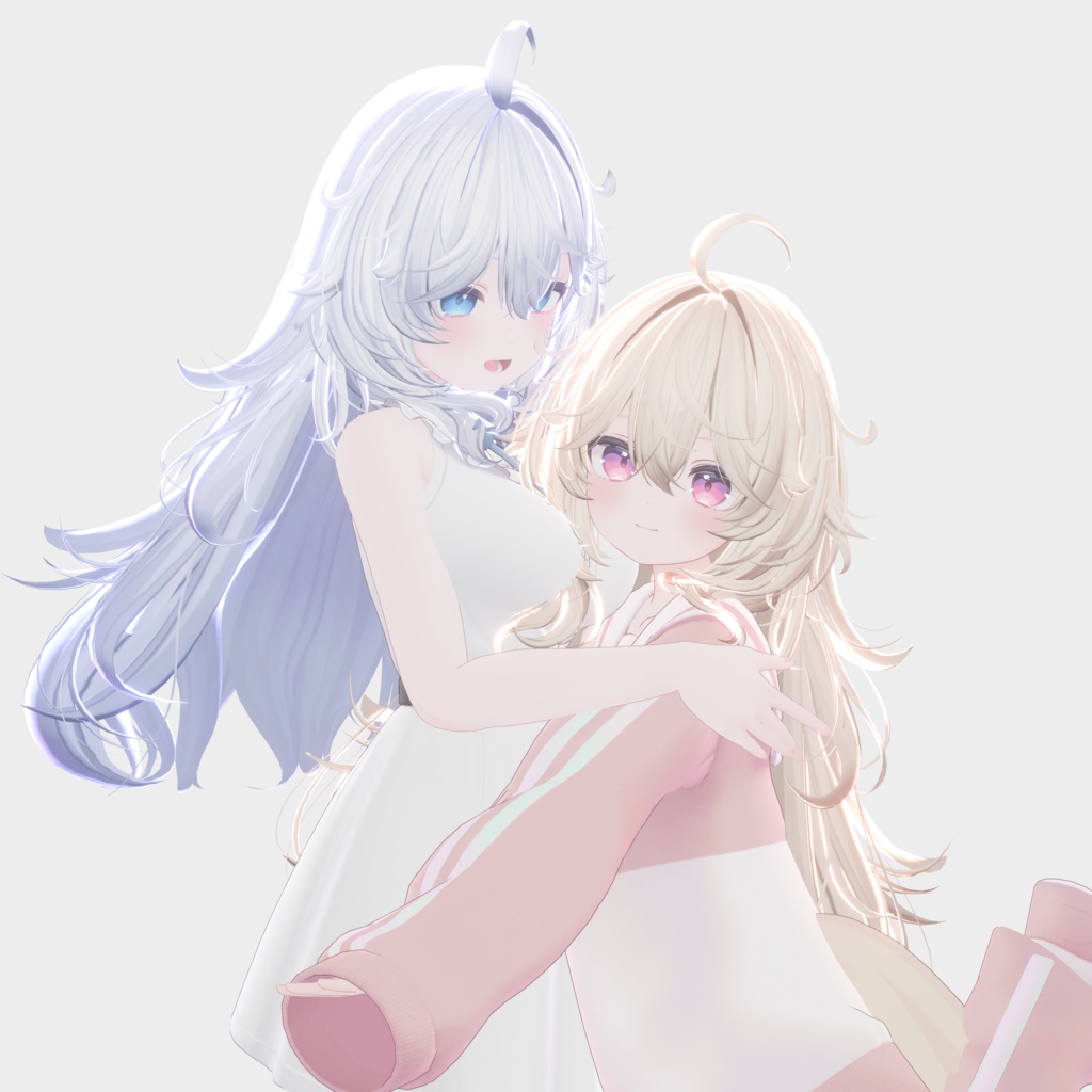 【15アバター対応 VRC Hair】 ボサボサロングヘア