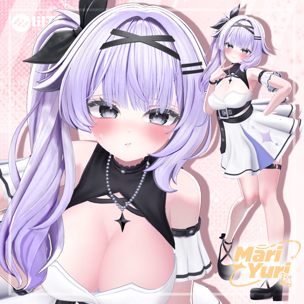 【14アバター対応 VRC Hair】サイドテール