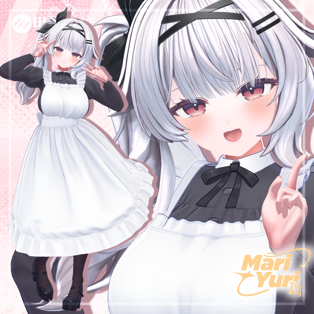 【14アバター対応 VRC Hair】サイドテール