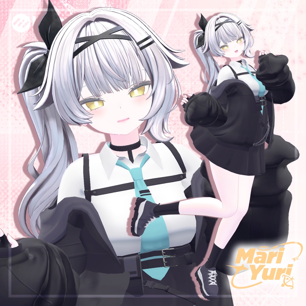 【14アバター対応 VRC Hair】サイドテール