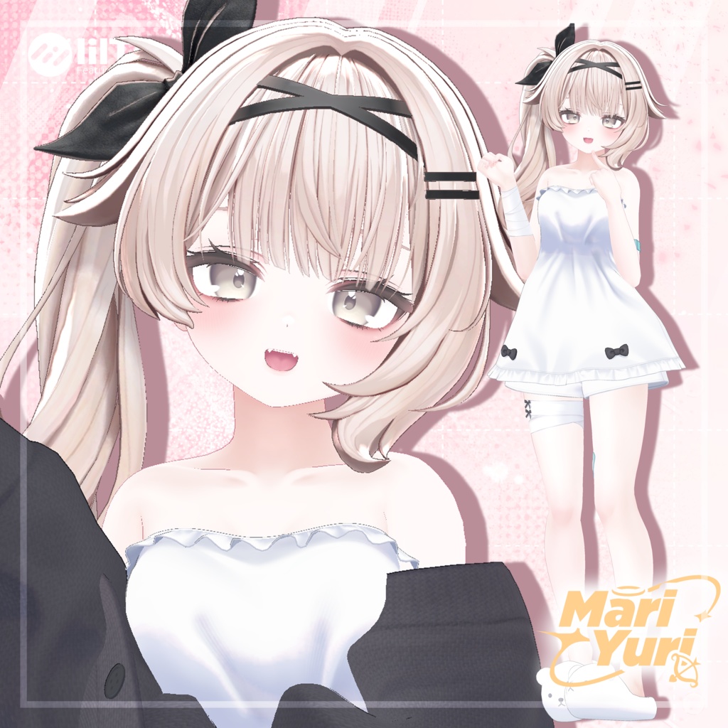 【14アバター対応 VRC Hair】サイドテール