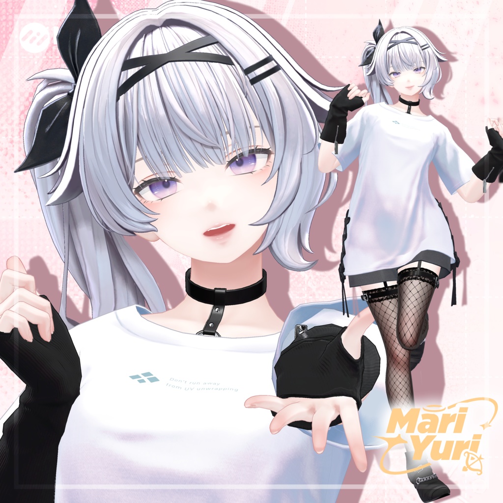 【14アバター対応 VRC Hair】サイドテール