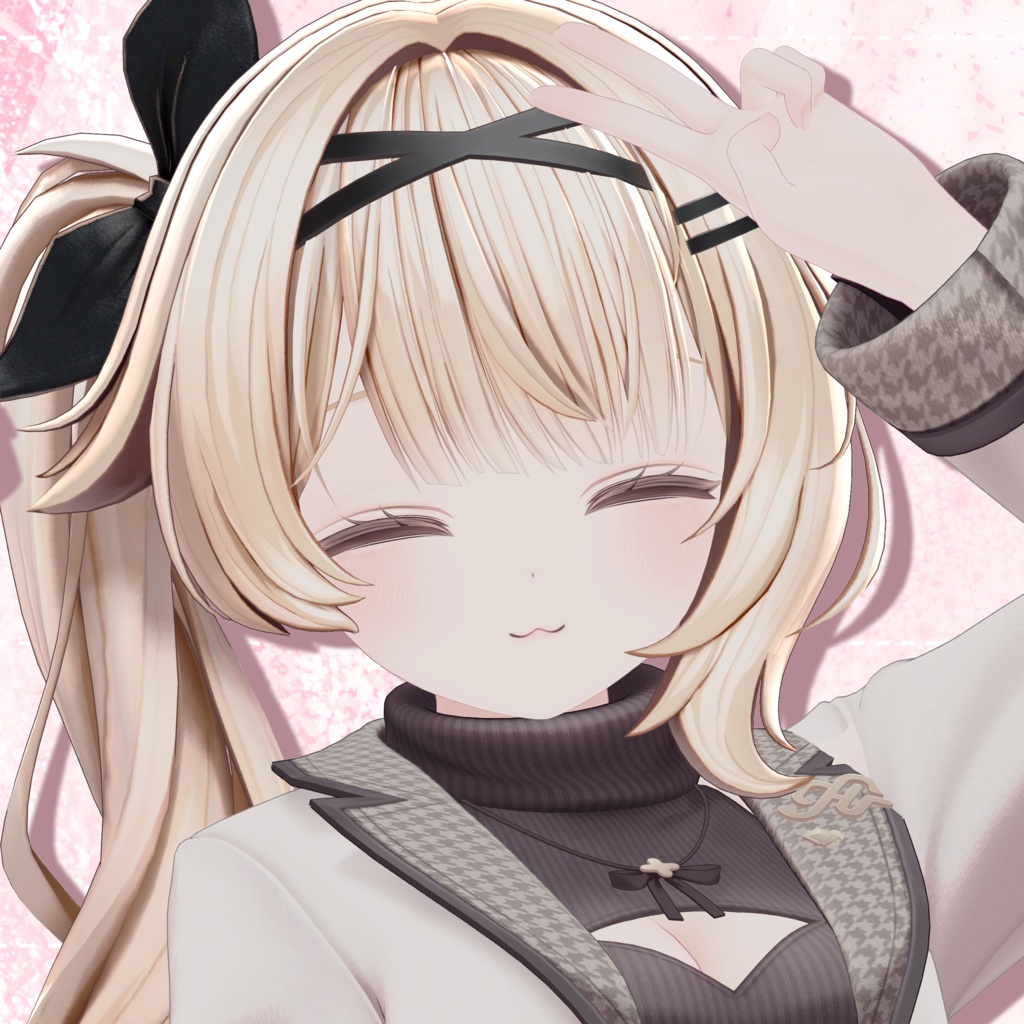 【13アバター対応 VRC Hair】サイドテール 