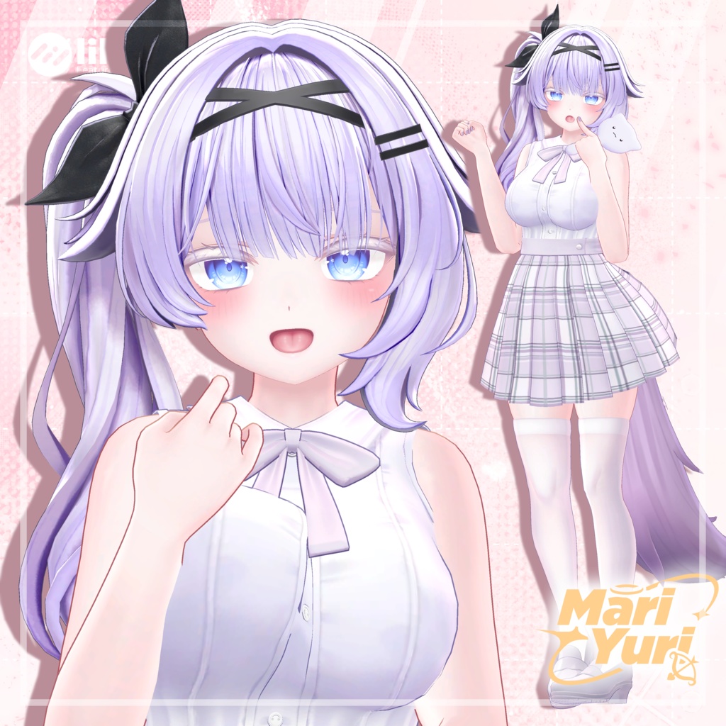 【14アバター対応 VRC Hair】サイドテール