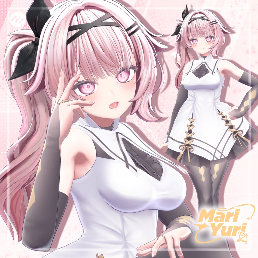 【14アバター対応 VRC Hair】サイドテール