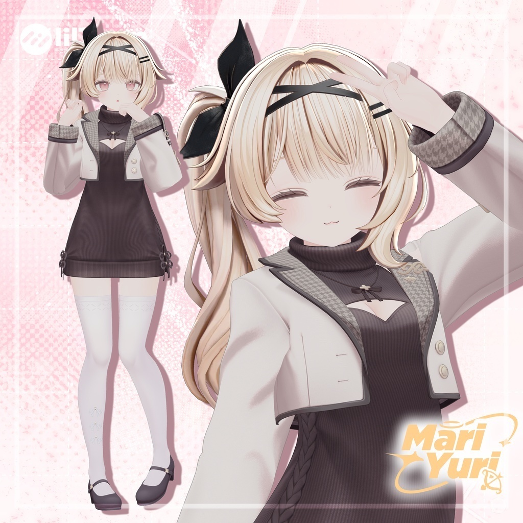 【14アバター対応 VRC Hair】サイドテール