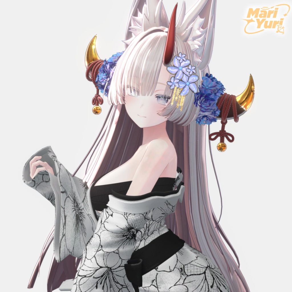 【13アバター対応 VRC Hair】 きつねさまヘア