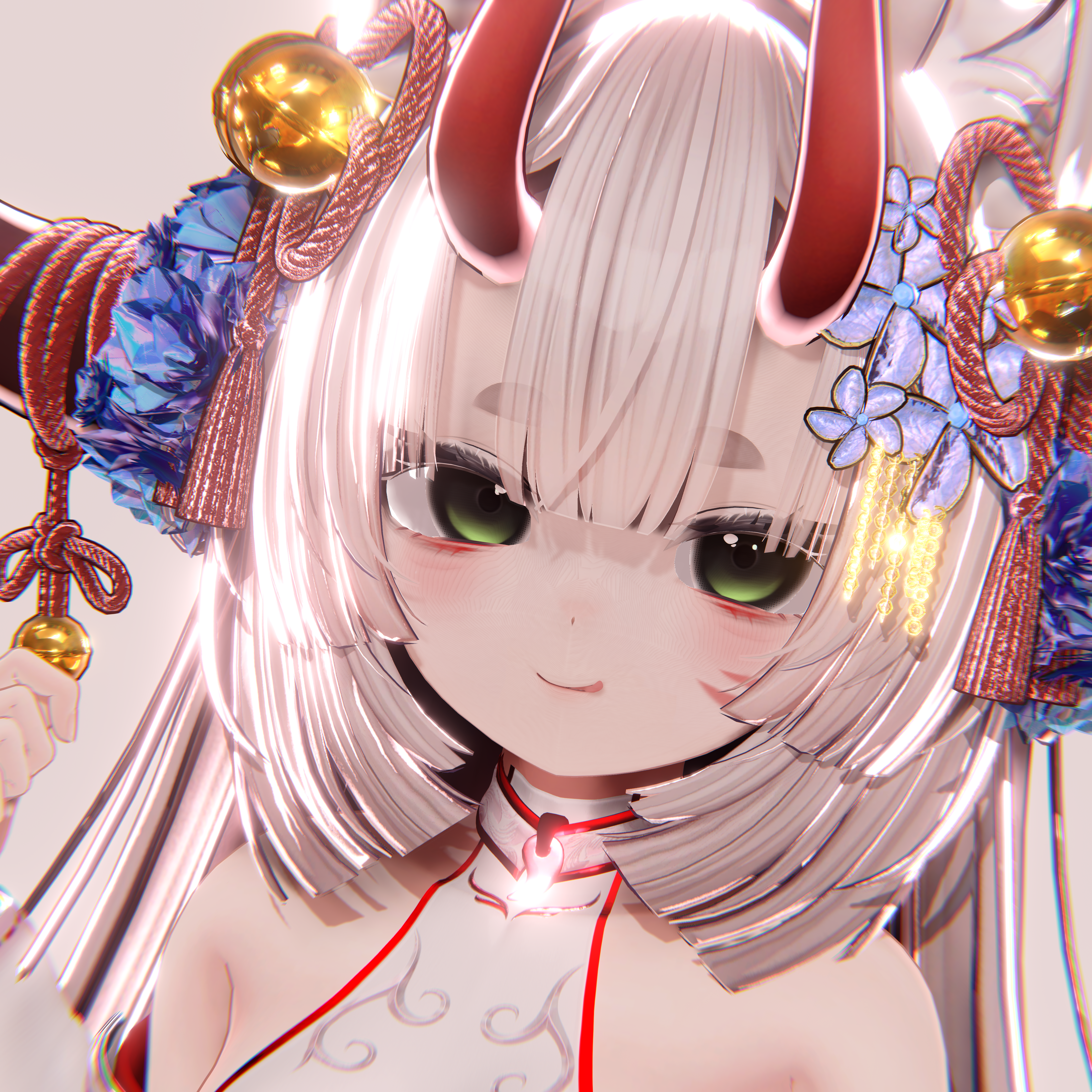 【14アバター対応 VRC Hair】 きつねさまヘア