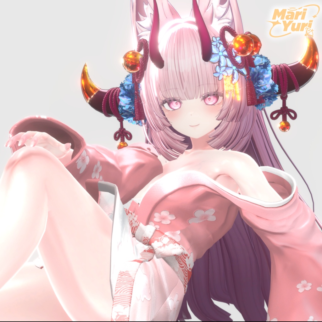 【13アバター対応 VRC Hair】 きつねさまヘア